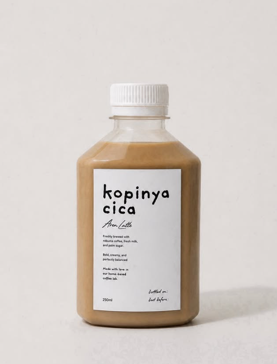 Aren Latte Kopinya Cica dalam botol 250 ml